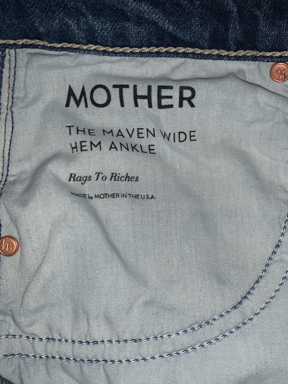 Mother The Maven Wide Hem Ankle Jeans - Picture 9 of 11